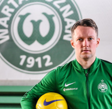 Sebastian Kamiński na treningach Warty Poznań