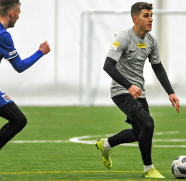 Serhij Napołow w sparingu Warta Poznań - Mieszko Gniezno