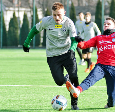 Michał Jakóbowski (Warta Poznań) w sparingu z Rakowem Częstochowa