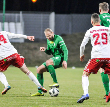 Mateusz Bodzioch (Warta Poznań) w meczu z ŁKS Łódź