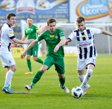 Sandecja Nowy Sącz - Warta Poznań 2:1. Michał Grobelny