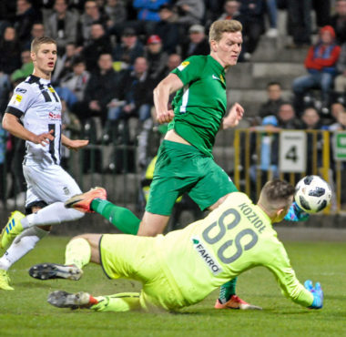 Sandecja Nowy Sącz - Warta Poznań 2:1. Michał Żebrakowski