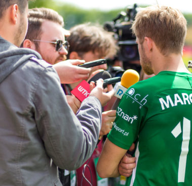 Warta Poznań - GKS Katowice. Artur Marciniak; fot. Adam Ciereszko