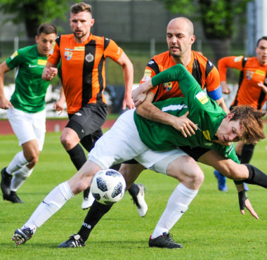 Chrobry Głogów - Warta Poznań 1:1. Łukasz Spławski