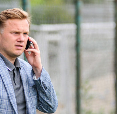 Dyrektor sportowy Warty Poznań Robert Graf