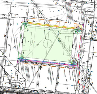 Projekt budowy jupiterów na stadionie przy Drodze Dębińskiej
