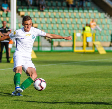 Wiktor Długosz (Warta Poznań) w meczu z GKS Bełchatów