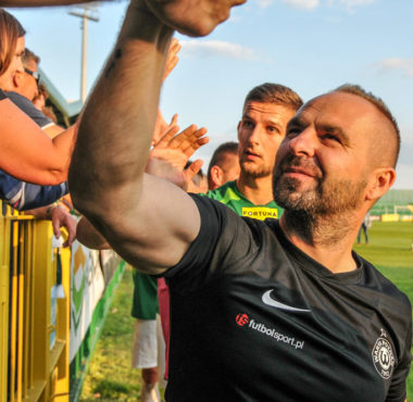 Trener Warty Poznań po meczu z Podbeskidziem Bielsko-Biała