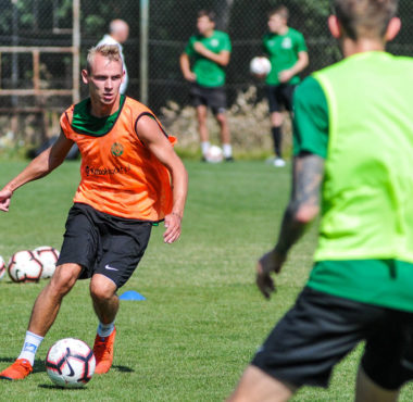 Trening Warty Poznań. Adrian Chopcia