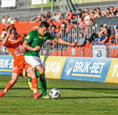 Bruk-Bet Termalica Nieciecza - Warta Poznań. Jakub Kiełb