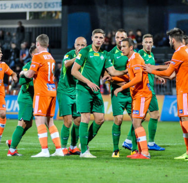 Bruk-Bet Termalica Nieciecza - Warta Poznań. Aleks Ławniczak