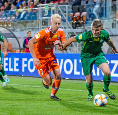 Bruk-Bet Termalica Nieciecza - Warta Poznań. Adrian Laskowski