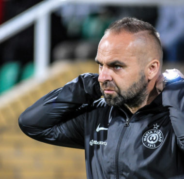 Warta Poznań - Odra Opole 3:0. Trener Warty Piotr Tworek