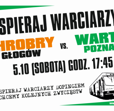 Wyjazd kibiców Warty Poznań na mecz do Głogowa