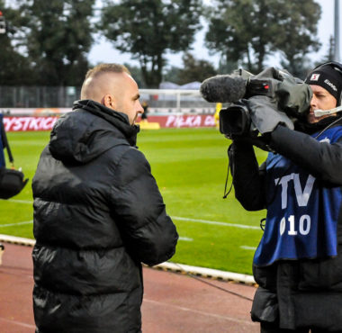 Chrobry Głogów - Warta Poznań 0:0. Trener Piotr Tworek