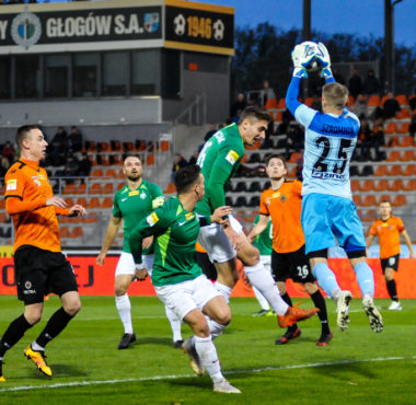 Chrobry Głogów - Warta Poznań 0:0. Aleks Ławniczak