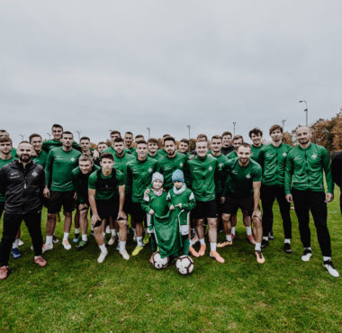 Jaś Woźniak na treningu Warty Poznań; fot. Agnieszka Małgorzata Torba