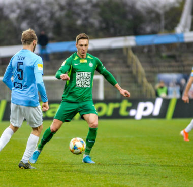 Stomil Olsztyn - Warta Poznań 1:3. Mateusz Kupczak