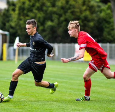 Mecz juniorów starszych Warty Poznań. Dawid Forszpaniak