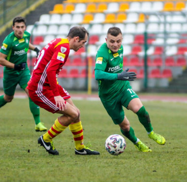Chojniczanka Chojnice - Warta Poznań 1:1. Michał Jakóbowski