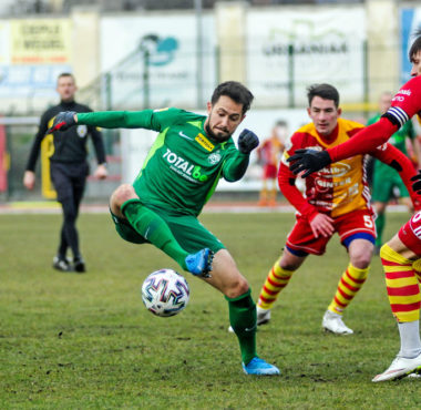 Chojniczanka Chojnice - Warta Poznań 1:1. Mariusz Rybicki