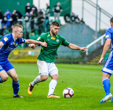 Warta Poznań - Miedź Legnica 2:1. Nikodem Fiedosewicz