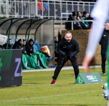 Warta Poznań - Radomiak Radom 3:0. Trener Piotr Tworek