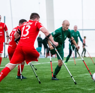 Drużyna amp futbolu Warty Poznań. Fot. Łukasz Gdak