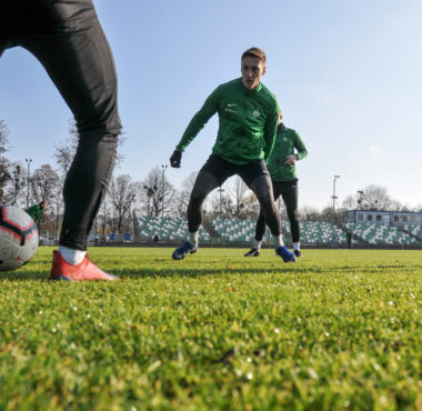 Trening Warty Poznań. Mateusz Kupczak, Mariusz Rybicki