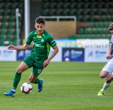 Warta Poznań - Olimpia Grudziądz 2:0. Jakub Apolinarski