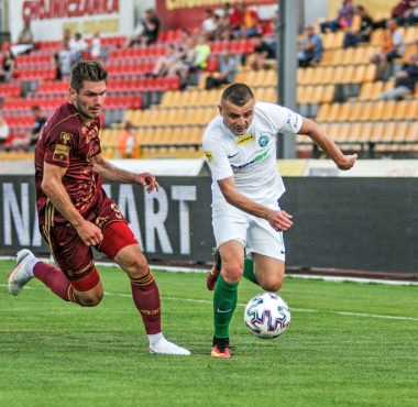 Chojniczanka Chojnice - Warta Poznań 1:2. Michał Jakóbowski