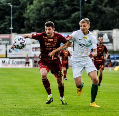 Chojniczanka Chojnice - Warta Poznań 1:2. Adrian Laskowski