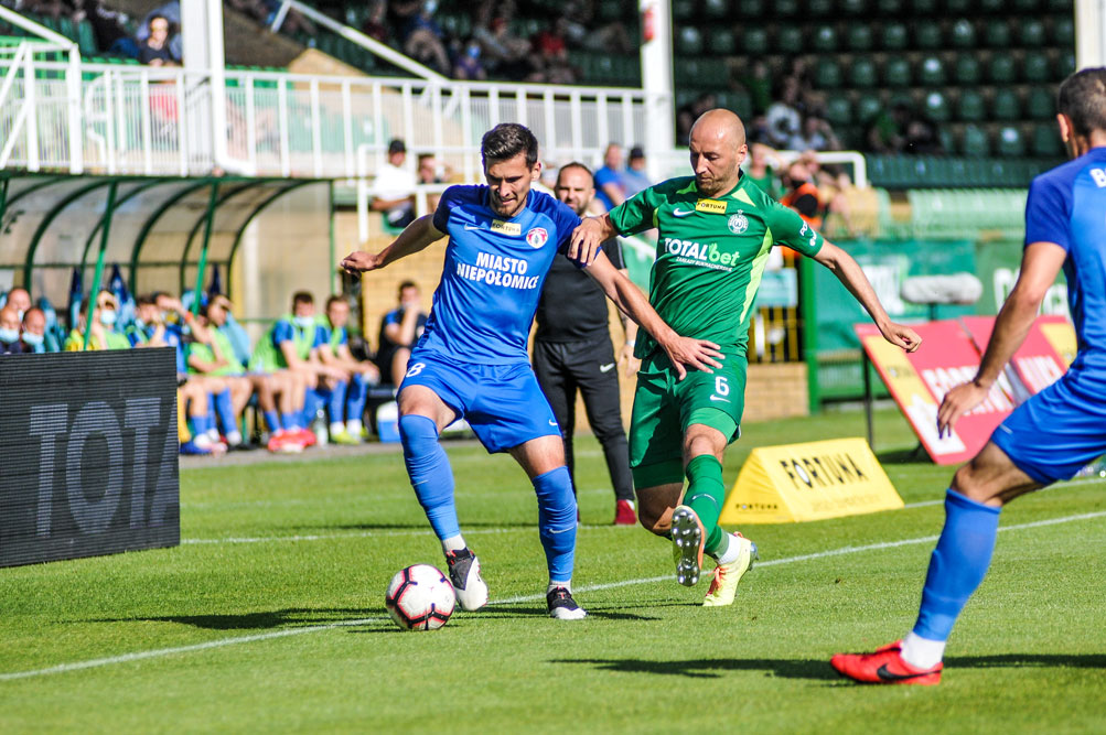 Warta Poznań - Puszcza Niepołomice 1:2. Łukasz Trałka