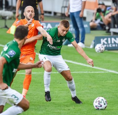 Zagłębie Lubin - Warta Poznań. Michał Jakóbowski