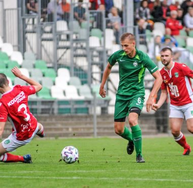 Mateusz Wojciechowski (Warta II Poznań) w meczu rezerw Warty Poznań