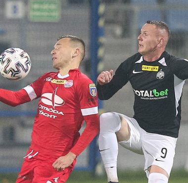 Sokół Ostróda - Warta Poznań 1:3 w Pucharze Polski. Mateusz Kuzimski