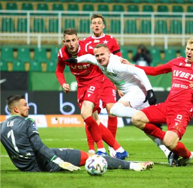 Warta Poznań - Wisła Kraków 2:1. Mateusz Kuzimski