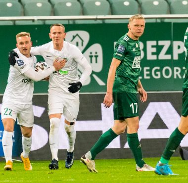 Śląsk Wrocław - Warta Poznań 2:1. Robert Janicki i Mateusz Kuzimski