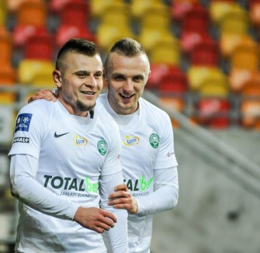 Jagiellonia Białystok - Warta Poznań. Michał Jakóbowski i Jan Grzesik