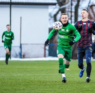 Mateusz Kuzimski (Warta Poznań) w sparingu z Pogonią Szczecin