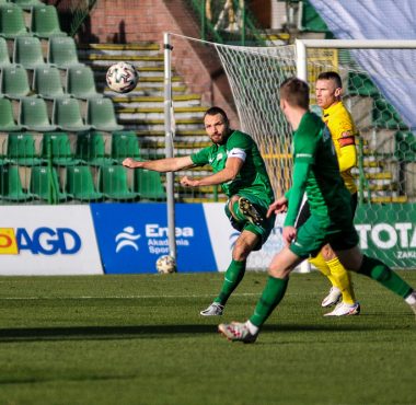 Bartosz Kieliba w sparingu Warta Poznań - Widzew Łódź