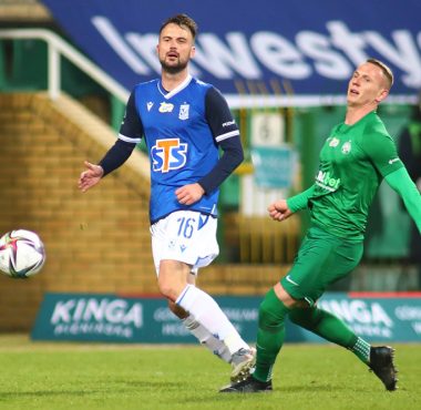 Warta Poznań - Lech Poznań 1:2. Mateusz Kuzimski