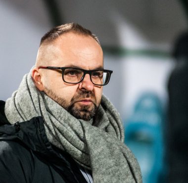 Warta Poznań - Lech Poznań 1:2. Trener Piotr Tworek