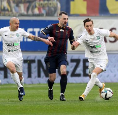 Pogoń Szczecin - Warta Poznań 1:1. Jakub Kuzdra i Mateusz Kupczak