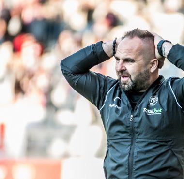 Cracovia - Warta Poznań 0:1. Trener Piotr Tworek