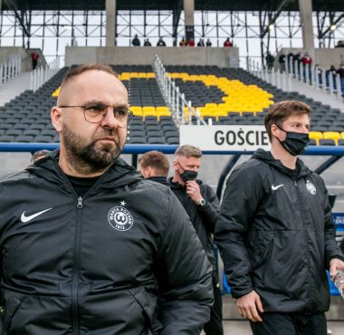 Pogoń Szczecin - Warta Poznań 1:1. Trener Piotr Tworek