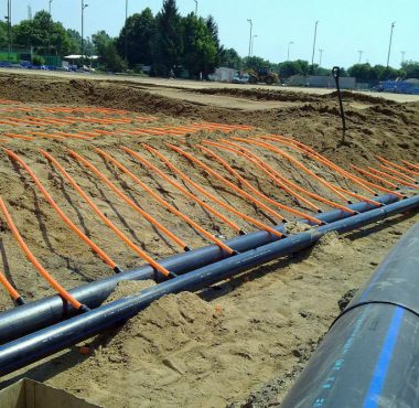 System podgrzewania murawy na stadionie Warty Poznań