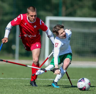 Warta Poznań - Wisła Kraków w meczu PZU Amp Futbol Ekstraklasy. Maks Moroz; fot. Bartłomiej Budny