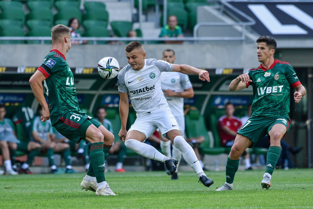Śląsk Wrocław - Warta Poznań 2:2. Michał Jakóbowski