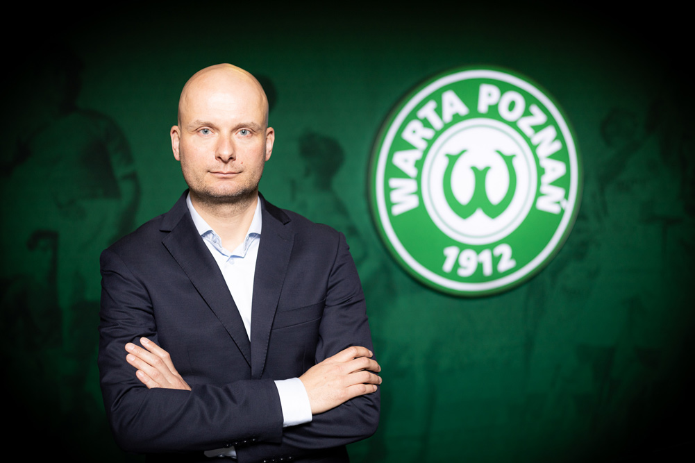 Bartosz Wolny, nowy prezes Warty Poznań; fot. Klaudia Berda
